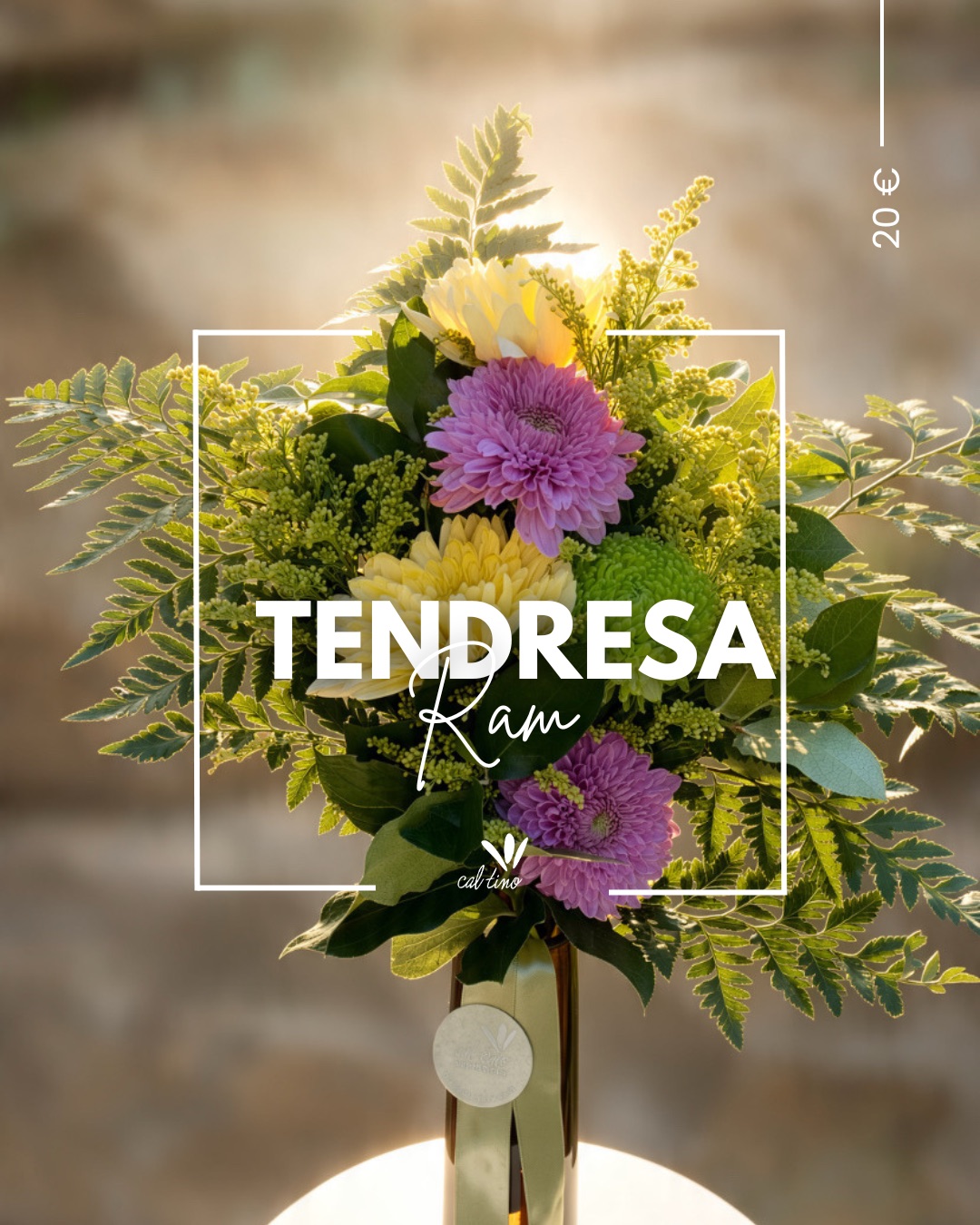 Ram Tendresa amb crisantems grocs i liles · Cal Tino, Tots Sants 2026